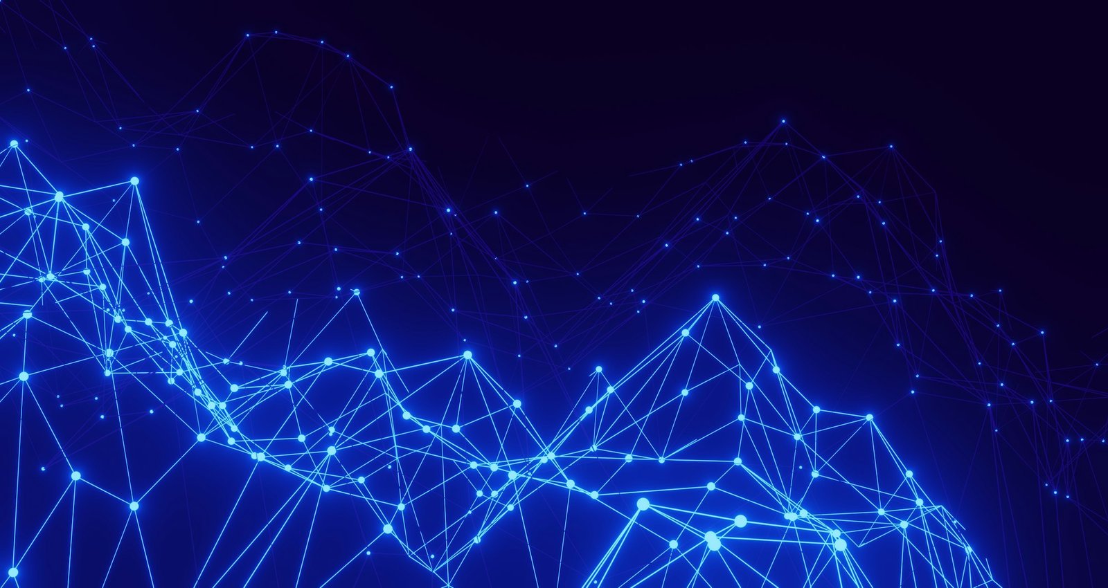 Abstract data network plexus visualization